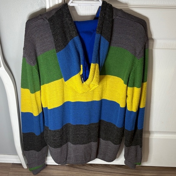 Billabong Men's Colorful Striped Zip-Up Sweater - Picture 5 of 10